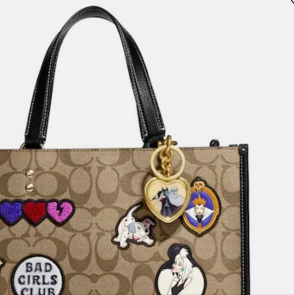 Coach x Disney Villains Locket Bag Charm Key Chain - Picture 2 of 7